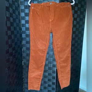 Free People Corduroy High Waist Pants